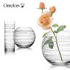 Orrefors 进口水晶玻璃 GRAPHIC透明花瓶欧式小清新客厅插花摆件