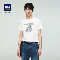 HLA 海澜之家 印花短袖T恤 HNTBJ2U107A
