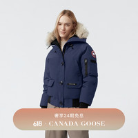 加拿大鹅（Canada Goose）Chilliwack 女士飞行员夹克户外休闲大鹅羽绒服外套 7999L 63 蔚洋蓝 XS