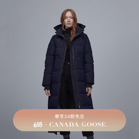 加拿大鹅（Canada Goose）Mystique 女士派克大衣大鹅羽绒服外套 3035L 646 海军蓝 XL