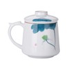 88VIP：豪峰 白瓷过滤泡茶杯带盖茶杯纯手绘羊脂玉办公杯茶水分离个人杯