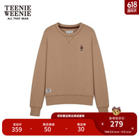 Teenie Weenie小熊女装2024新款慵懒风卫衣宽松套头衫重磅棉质上衣