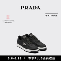 PRADA/普拉达男士三角徽标饰再生尼龙运动鞋 黑色 5