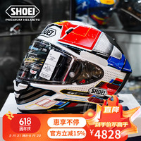 SHOEI HOEI X14头盔摩托车X15全盔原装进口男女四季赛车赛道机车盔 X15-PROXY-TC-10 L