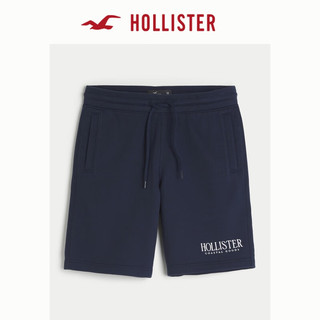 HOLLISTER24春夏美式舒适休闲图案运动风短裤 男 KI328-4080 海军蓝 S (175/76A)