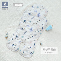 little tiny 婴儿车凉垫席通用款夏季冰珠儿童手推车冰垫宝宝座椅餐椅 布谷鸣奏曲-3.0小蓝珠款 手推车餐椅通用