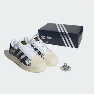adidas ORIGINALS superstar Xlg 星球大战联名款 男女运动板鞋 IF9249 黑色/亮白色/米白色 35.5