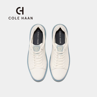 colehaan/歌涵 男士休闲鞋 24夏新款增高户外牛皮革小白鞋透气板鞋C38351 白色 4