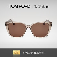 TOM FORD 汤姆·福特 OM FORD汤姆福特太阳镜 TF女款猫眼墨镜防紫外线显脸小 FT0973-K