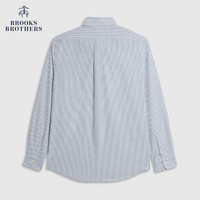 Brooks Brothers rooks Brothers/布克兄弟男士牛津纺条纹免烫长袖休闲衬衫