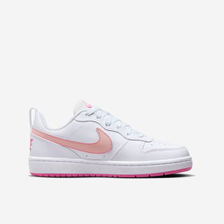 NIKE 耐克男女休闲板鞋COURT BOROUGH儿童运动鞋时尚小白鞋青少年大童 DV5456-111 37.5码 适合脚长23.5cm