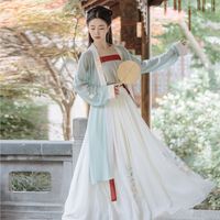 茗月萱 原创夏款宋制汉服女绣花对襟褙子齐腰襦裙日常套装