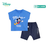 Disney 迪士尼 儿童纯棉短袖t恤+短裤2件套装