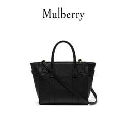 Mulberry 玛珀利 Bayswater 小号 牛皮 单肩斜挎手提包女包 HH4406 黑色A100