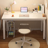 裕邻电脑桌台式家用写字桌子简易书桌办公培训桌子YLZ16 极简白100*60*73cm