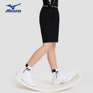 美津浓（MIZUNO）Mizuno儿童短裤2024夏季运动舒适薄款裤子男中大童 中灰色 120cm (身高115cm-125cm)