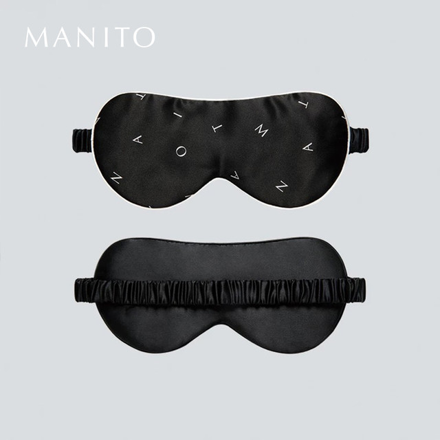 88VIP：MANITO 曼尼陀Signature蚕丝眼罩真丝桑蚕丝透气遮光睡眠眼罩