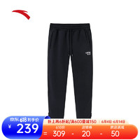 ANTA 安踏 篮球系列男子春季休闲针织运动长裤/152411331 基础黑 -2 XL(男180)