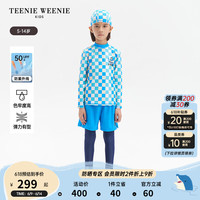 Teenie Weenie Kids小熊童装24夏季UPF50+防晒男童上下衣套装 深蓝色 140cm