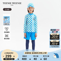 Teenie Weenie Kids小熊童装24夏季UPF50+防晒男童上下衣套装 深蓝色 140cm