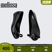 Melissa（梅丽莎）23年女士休闲单鞋经典百搭鱼嘴芭蕾鞋33891 黑色（AM781） 8（39码）