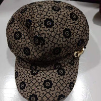 织姬春秋季女士帽子中老年薄款奶奶布帽夏季老人休闲鸭舌帽时装帽 【咖啡色】 均码