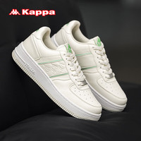 KAPPA卡帕男鞋透气滑板鞋子男夏季软底运动休闲鞋轻便小白鞋 水绿色 35