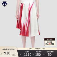 DESCENTE迪桑特MIKA NINAGAWA联名 女士印花梭织裙子中长群 RD-红色 S(160/62A)