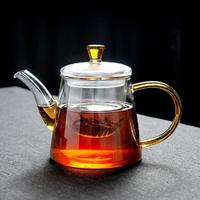雅集 玻璃茶壶茶具套装家用耐热茶水分离过滤泡茶器泡茶壶