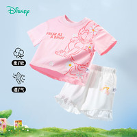 Disney 迪士尼 儿童纯棉短袖t恤+短裤 2件套装(多款可选)