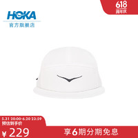 HOKA ONE ONE OKA ONE ONE 中性款春季运动帽PERFORMANCE HAT轻量舒适可调节帽 白色/烟灰 均码