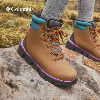 Columbia哥伦比亚户外女子轻盈缓震金点热能防水保暖雪地靴BL8467 234（卡其色） 38.5(24.5cm)