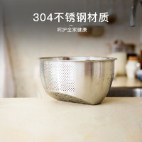 网易严选304不锈钢盆洗菜盆子家用厨房漏沥水篮汤盆和面打蛋淘米