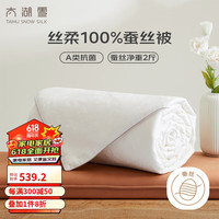 太湖雪丝柔蚕丝被 填充 被净重2斤 220*240cm