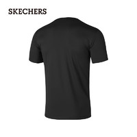 SKECHERS 斯凯奇 吸湿速干夏季新款T恤P222M115 碳黑/0018 L