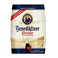 88VIP：Benediktiner 百帝王 德国原装进口小麦白啤酒5L*1桶