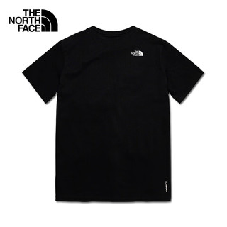 北面（The North Face）T恤男SUN CHASE吸湿速干透气UPF50+防晒衣短袖户外24夏季|8CT2 JK3/宇宙黑 M