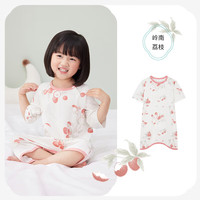 ibaby 儿童睡袋夏季透气抑菌男女童针织睡衣防着凉宝宝家居服 恒温睡袍-岭南佳荔 室温28-32℃ 100码