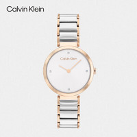 卡尔文·克莱恩 Calvin Klein CK简约款钢带时尚石英女表 25200139