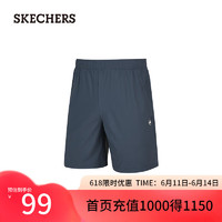 斯凯奇（Skechers）夏季男子凉感休闲裤运动短裤P224M053 影子灰/0167 L