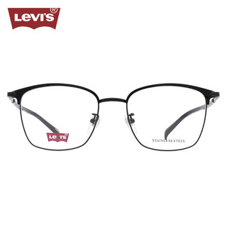 李维斯（Levi's）近视眼镜框架LV7098/807+蔡司泽锐1.67防蓝光PLUS镜片 807黑色
