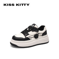 Kiss Kitty 星同款 KISSKITTY2024年夏季新款百搭熊猫鞋厚底松糕休闲板鞋