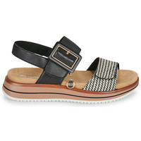 Remonte emonte女鞋凉鞋休闲时尚百搭厚底英伦风露趾黑色夏季2024年新款