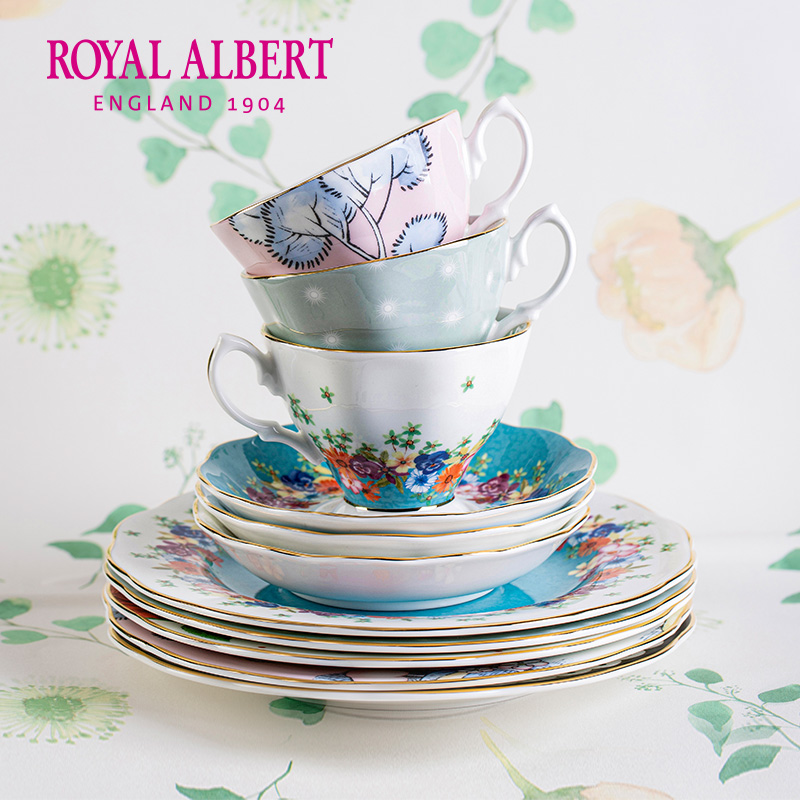 Royal Albert 100 years百年系列 陶瓷碗碟盘套装 3件套