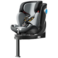 贝影随行 born小海豚D2安全座椅汽车婴儿360°可做躺单手旋转0-7-12岁isize全龄
