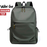 Walker Shop【父亲节】双肩包男书包大容量电脑包防泼水商务旅行背包男 墨绿色【礼盒装/京仓/次日达】 皮膜升级版 30cm*45cm*15cm