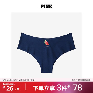 VICTORIA'S SECRET 多利亚的秘密 PINK 经典舒适时尚女士内裤 4BAL海军蓝 11199177 XS