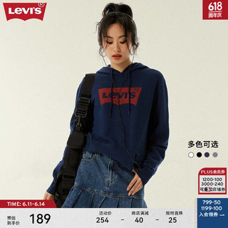 Levi's 李维斯 evi's 李维斯 男女款连帽卫衣 19622-0007 藏蓝色 S