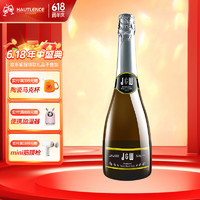 JW 艾加 无酒精起泡酒香槟瓶型气泡酒 送礼0度葡萄汁 白葡萄99%果汁750ml单支装
