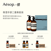 AESOP伊索 尊澄手部二重奏套装 磨砂洗手液护手霜礼盒装 男女士